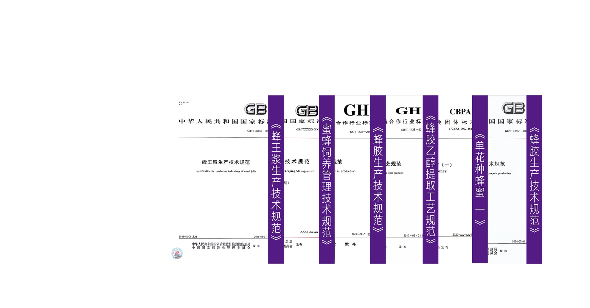 参与的国家标准展示